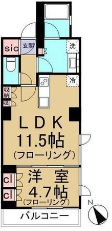 コンフォリア東池袋WESTの物件間取画像